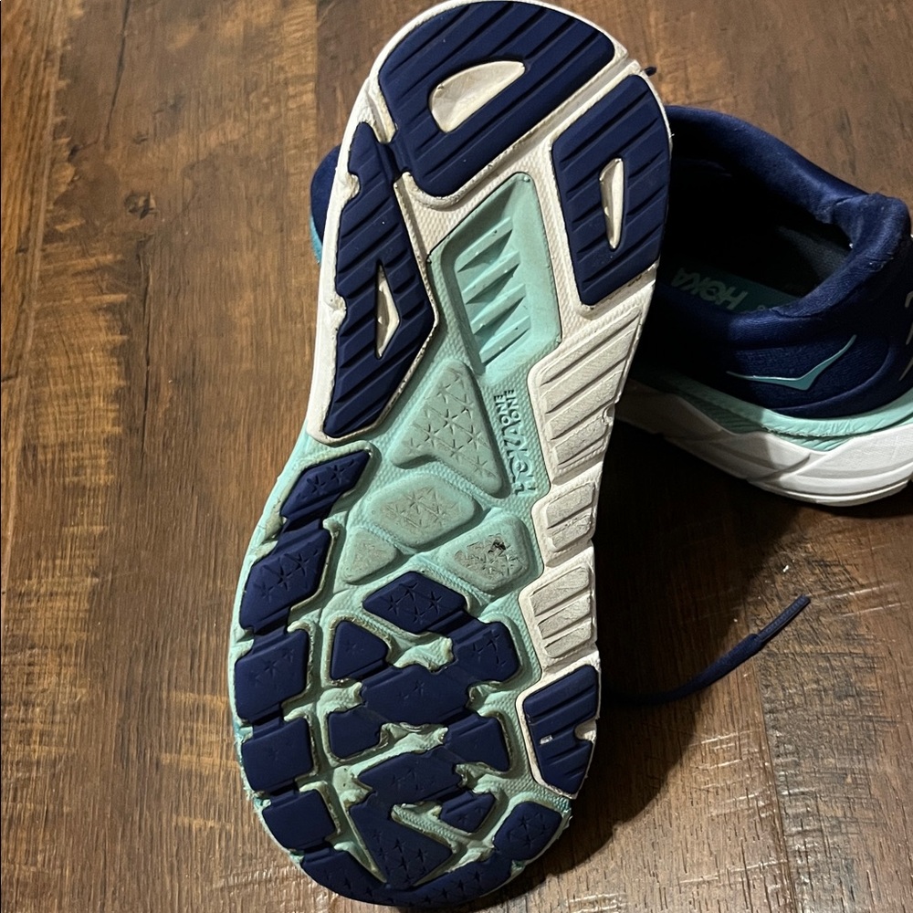 Hoka Navy & Teal Lightweight Running Sneakers - Picture 5 of 6